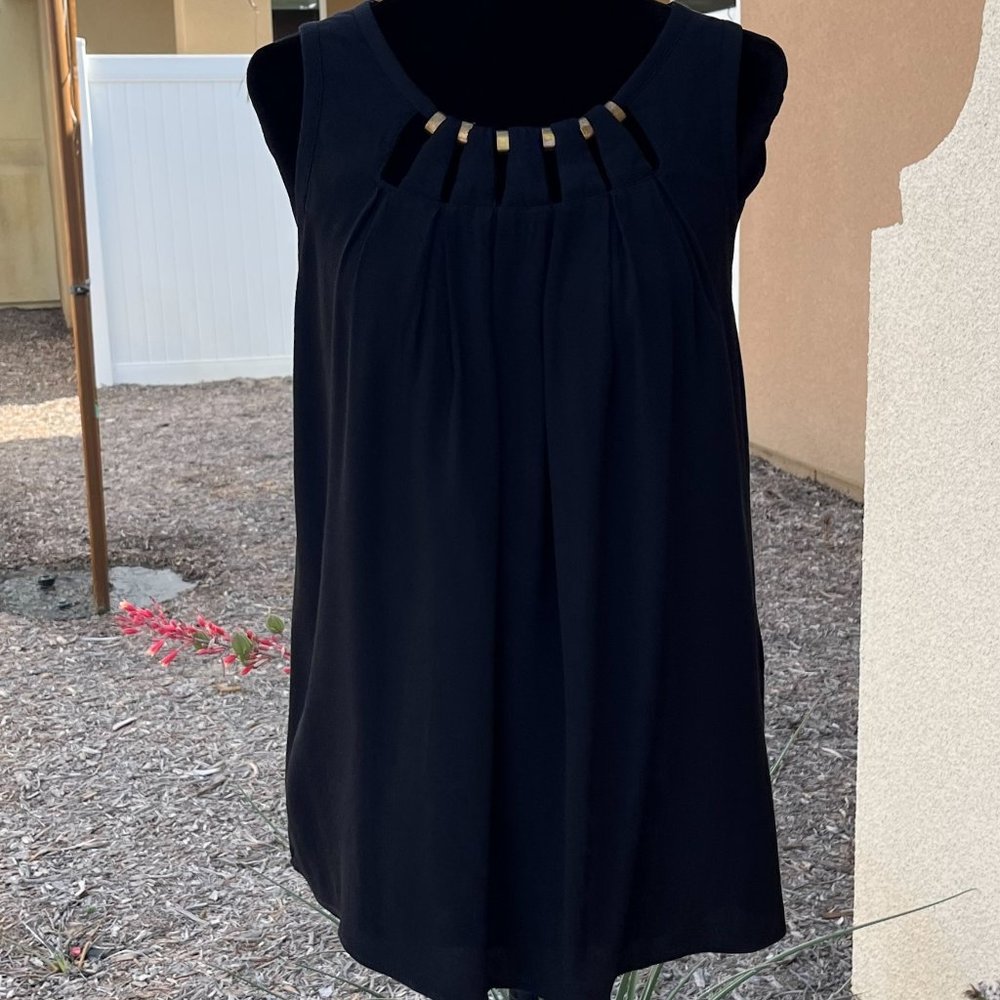 Foreign Exchange Black Sleeveless Top Women Size Small